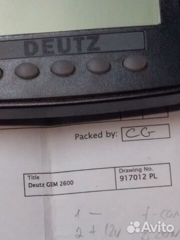 Бортовой компьютер Deutz GEM 2600