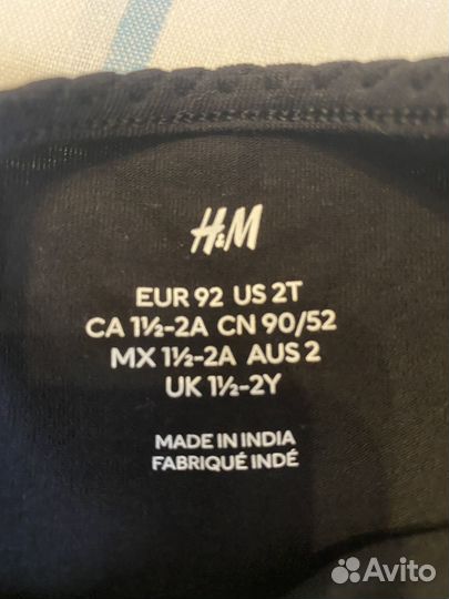 Новые Лонгсливы HM 92 на девочку