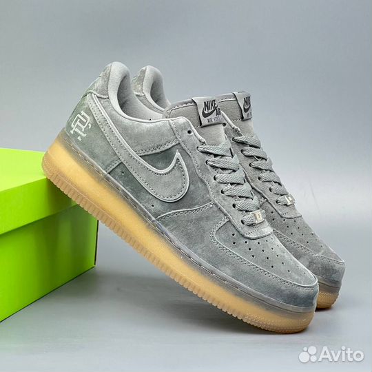 Замшевые Nike Air Force 1 Grey