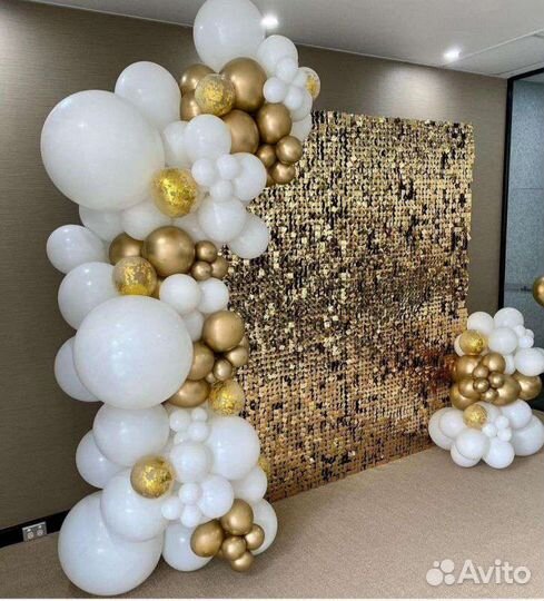 Фотозона с пайетками