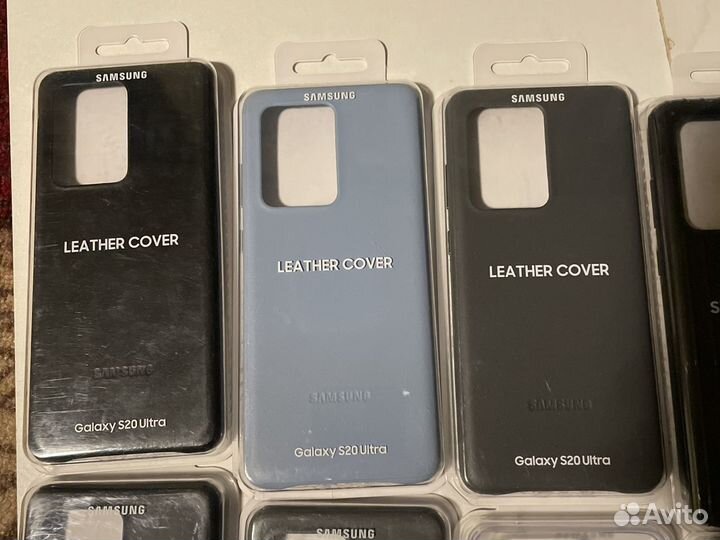 Чехол Samsung s20 ultra оригинал лед кожаные книжк