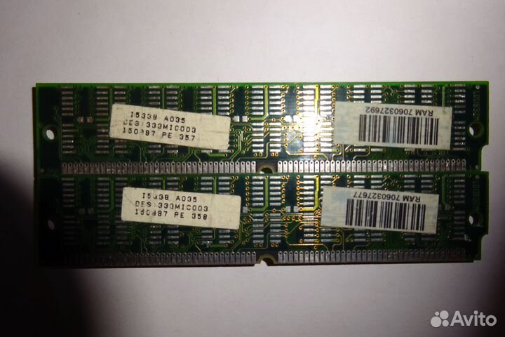 Simm 72 pin 32Mb EDO (2x16MB) комплект #268