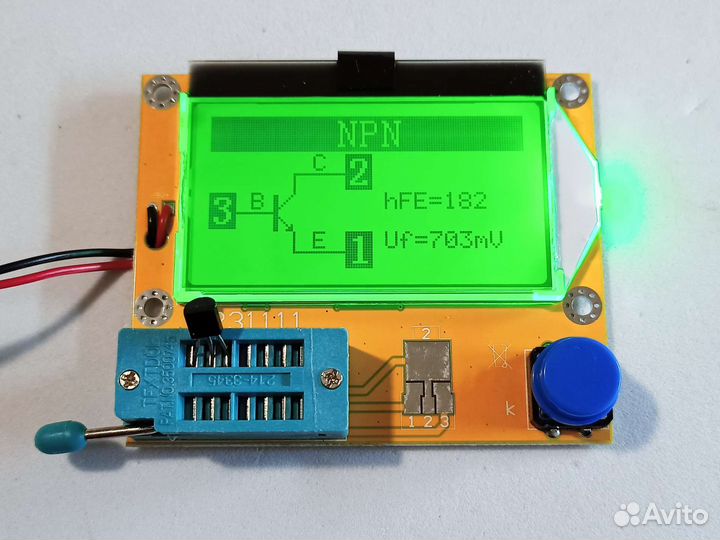 Тестер радиодеталей T4 RLC ESR Пит крона