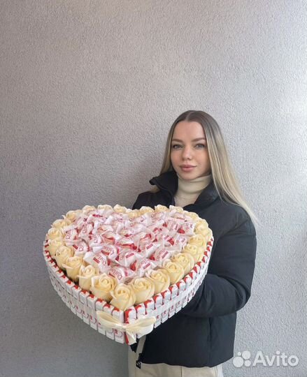 Сладкий съедобный набор букет Kinder + Rafaello