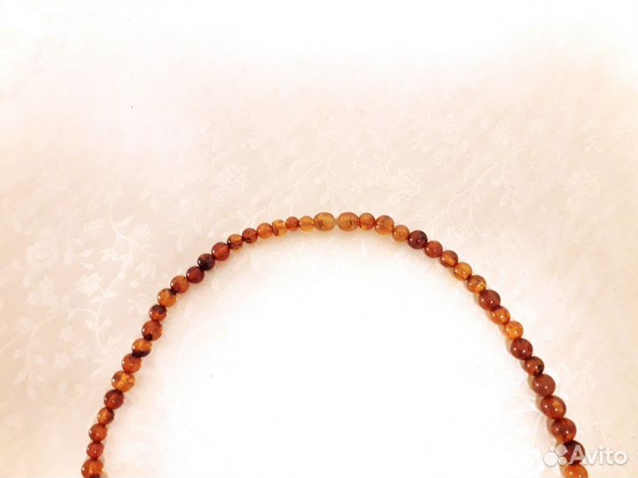 Винтажные бусы из Балт. Янтаря (длинна 53 см.)