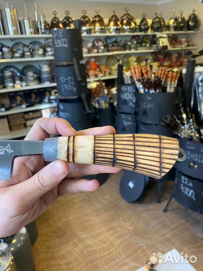 Узбекский топорик с деревянной ручкой