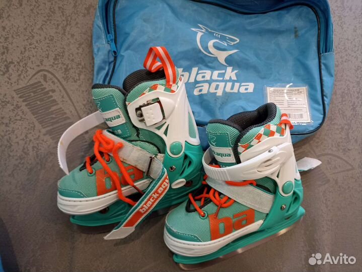 Коньки ледовые раздвижные р-р 27-30