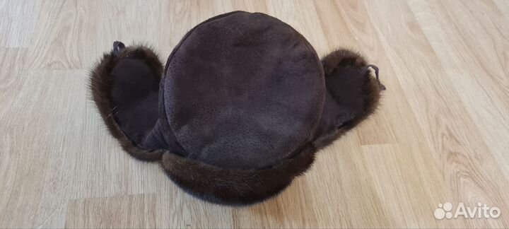 Мужская шапка СССР норка и замша