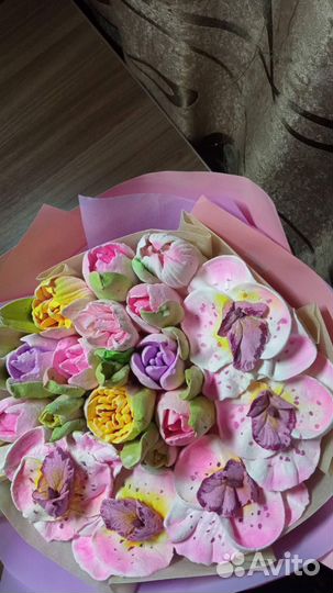 Букеты из зефира