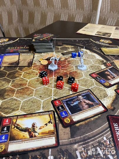 Настольная игра Спартак Кровь и Песок +Дополнение