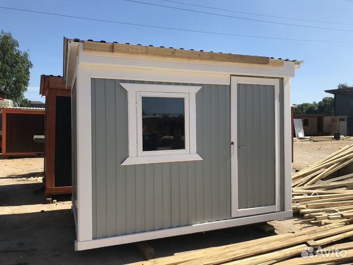 Бытовка новая утепленная 3х2,3м с пвх окном