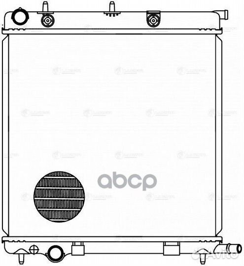Радиатор охл. для а/м Peugeot 207 (06) /Citroen