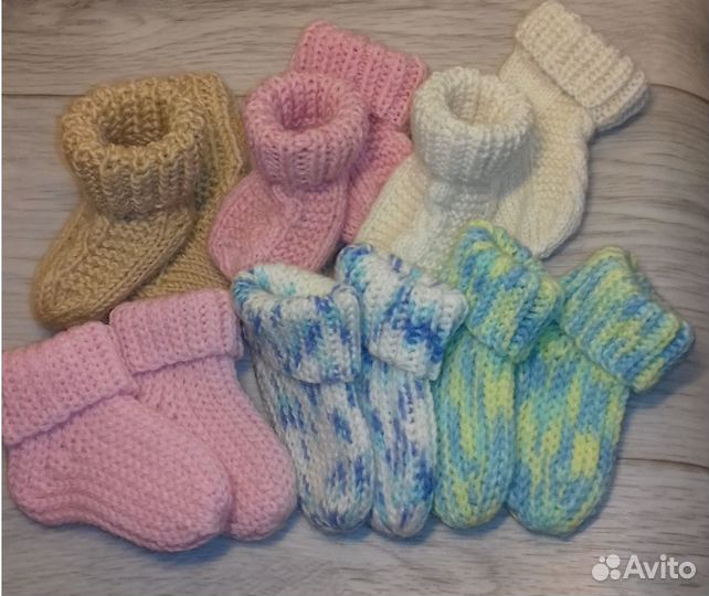 Носки детские вязаные ручная работа