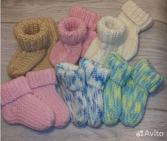 Носки детские вязаные ручная работа