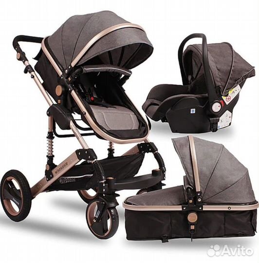Прогулочная коляска 3 в 1 бу