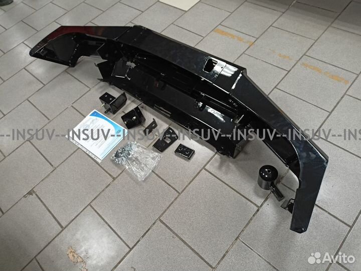 Силовой передний бампер Шевроле Нива под лебедку