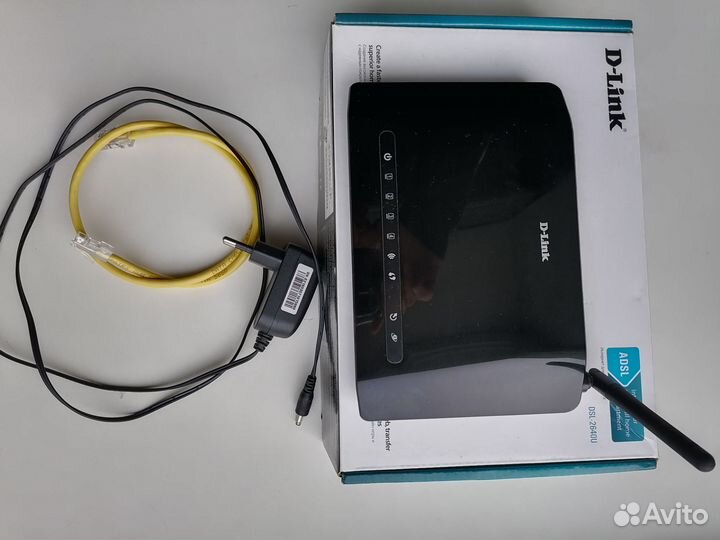 Wi-Fi роутер D-Link DSL-2640U/RB/U2, черный