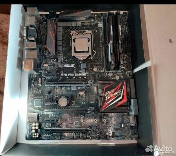 Комплект intel core i7 6700k +16gb+мать