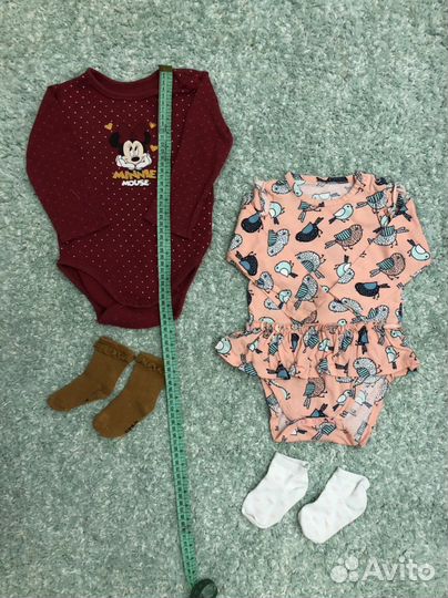 Большой пакет вещей на девочку 80