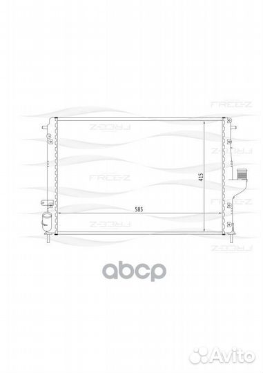 Радиатор двигателя KK0181 free-Z