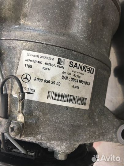 Компрессор кондиционера Mercedes Glc X253 OM651