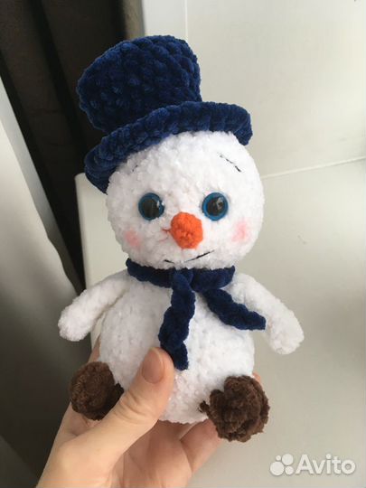Снеговик мягкая игрушка ручная работа