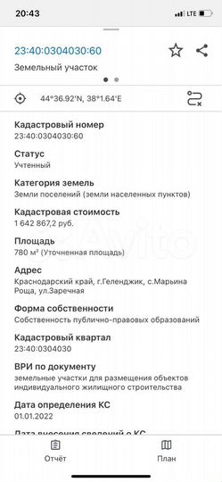 Участок 7,8 сот. (ИЖС)