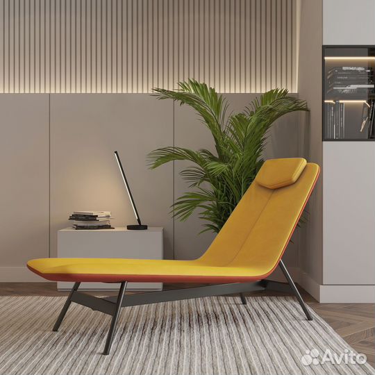 Шезлонг Sigma, желто-оранжевый