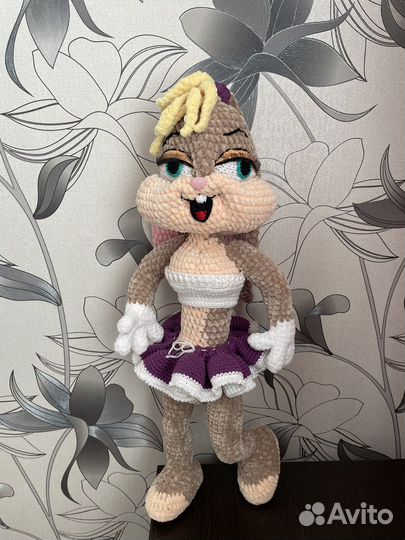 Вязанные игрушки зайка