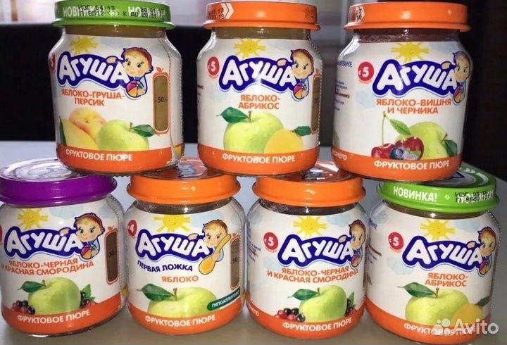 Детское питание фруктовое пюре обмен