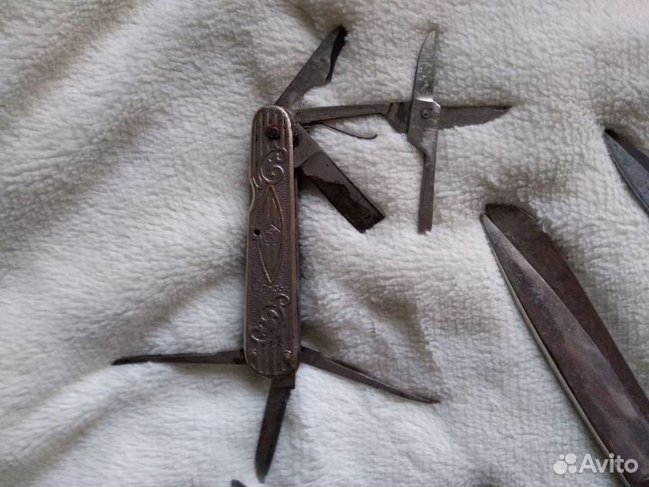 Нож складной СССР,ножницы СССР