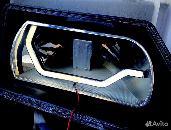 Дхо в фары ваз 2114, 15 в стиле lexus, bmw, AMG