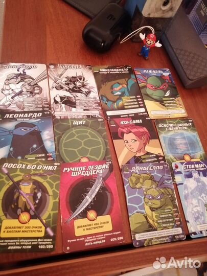 Карточки черепашки ниндзя