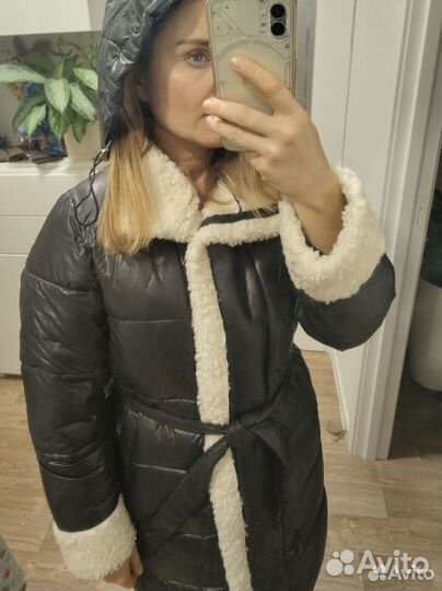 Куртка дубленка женская 44