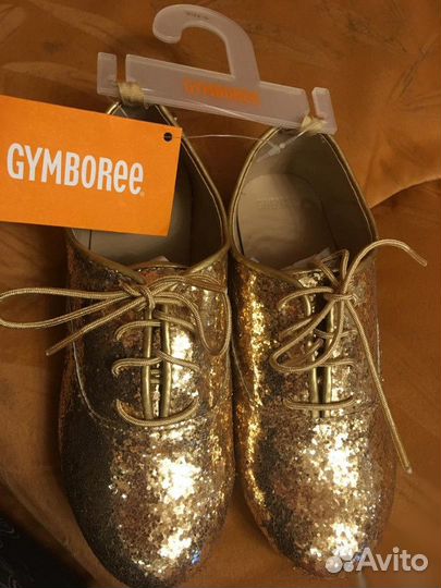 Ботинки блестящие принцессе (18,7 см по стельке)