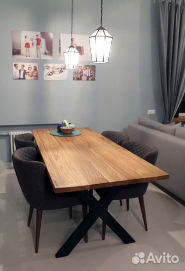 Стол лофт из дуба