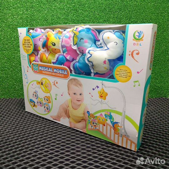 Мобиль музыкальный, заводной