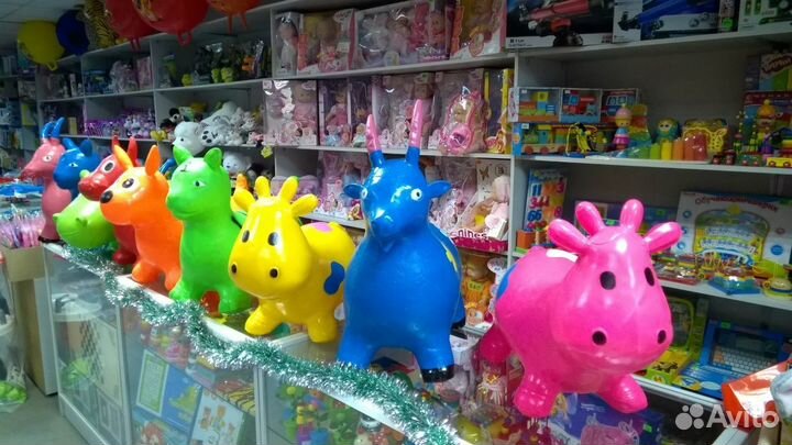 Резиновый прыгун, скакун, лошадка, ослик новый