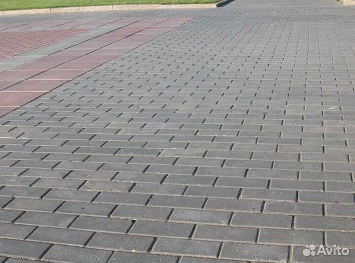 Плитка тротуарная 200х100х60 брусчатка кирпич