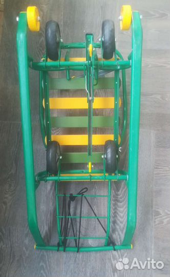 Санки с большими колесами