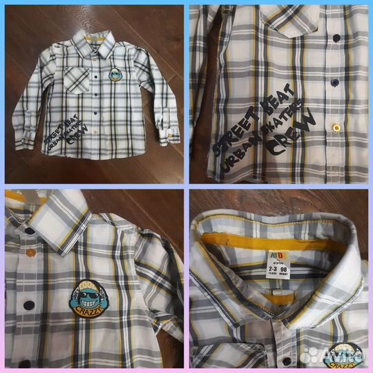 Рубашка на мальчика 98