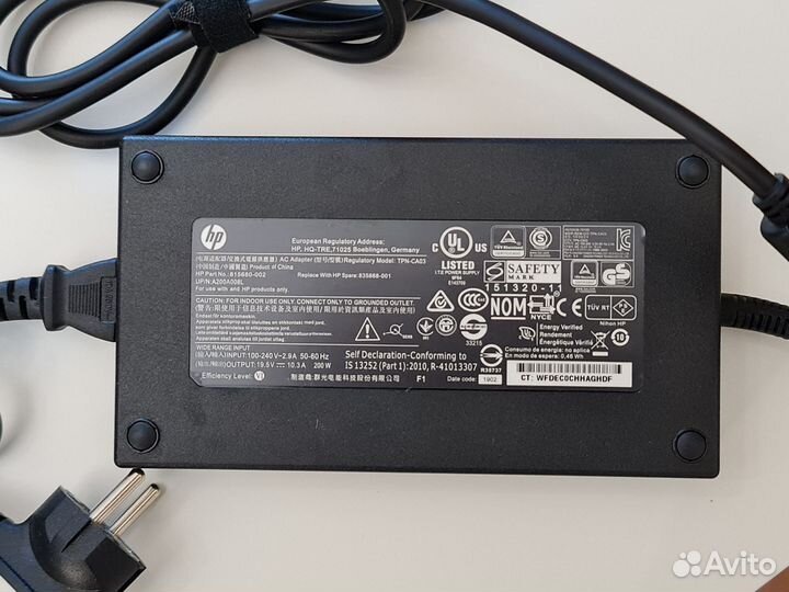 Блок питания 815680-002 мощн 200W для ноутбука HP