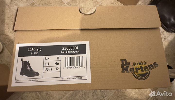 Doctor martens мужские 1460 ZIP smooth leather