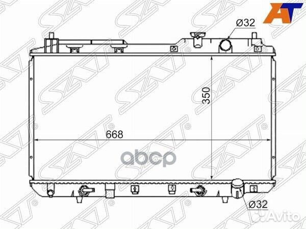 Радиатор Honda CR-V 95-01 / Orthia 96-02 HD0004