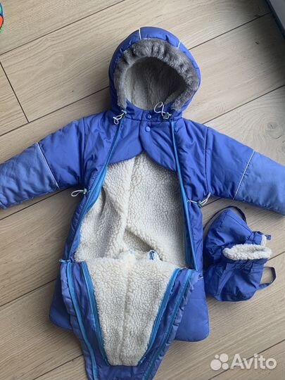 Комбинезон демисезонный зимний 62 68 74 80