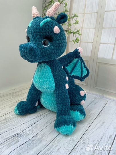 Дракон дракоша символ года вязаный ручной работы