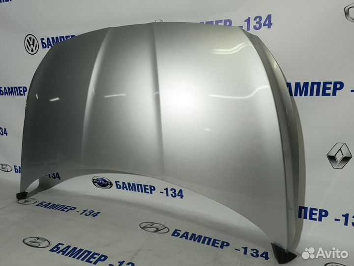 Капот hyundai solaris 1 2010-2014 серебристый