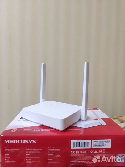 Wi-Fi роутер mercusys MW300D, adsl2+