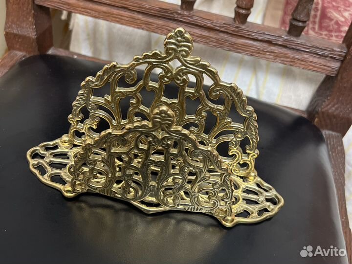 Салфетница из латуни