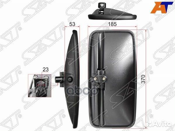 Зеркало (mitsubishi canter (370x185) SL-1603 Sat